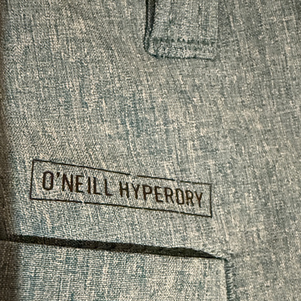 O'Neill Hybrid Hyperdry Teal Men's Flat Front Shorts - Picture 8 of 10